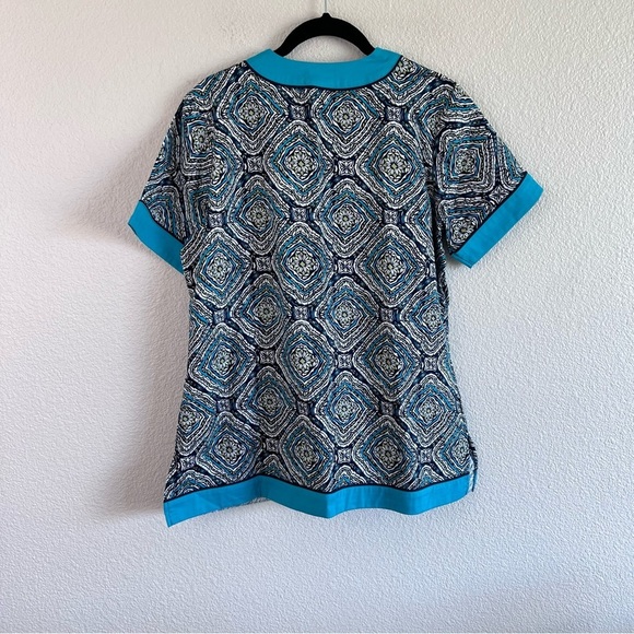 Rampage Medical Apparel Women’s Teal Cotton Scrub Top - Picture 8 of 8